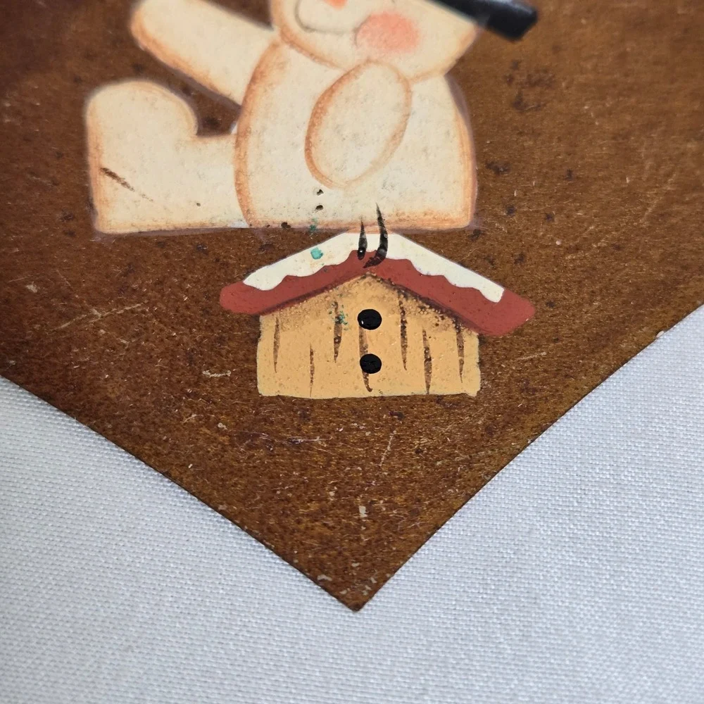 Rustic Metal Heart Christmas Ornament Snowman Cardinal Birdhouse 4